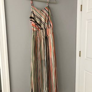 Fun striped maxi dress